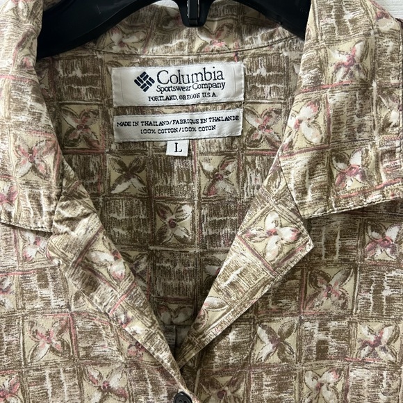 Columbia Brown and Pink Patterned Shirt - Picture 2 of 5